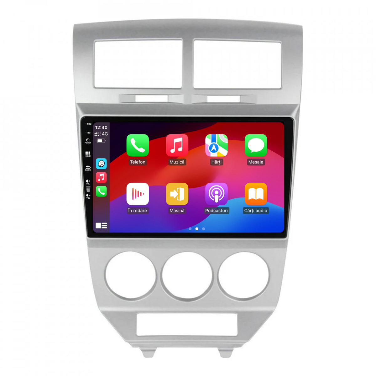 Navigatie HUB64 Dodge Caliber (2006-2010), 8GB RAM, Android, Octacore, Slot Sim 4G, DSP, GPS, Wi-FI, Carplay, Android Auto, USB, Bluetooth, Waze, Touchscreen, 10.1 Inch