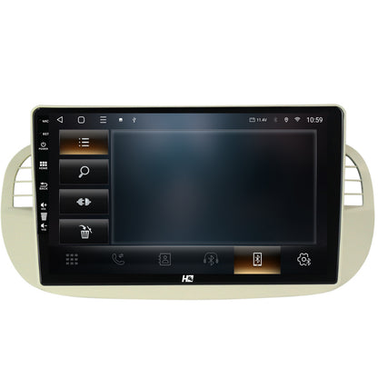 Navigatie HUB64 Fiat 500 (2007-2014), 4GB RAM, Android, Quadcore, DSP, GPS, Wi-FI, Carplay, Android Auto, USB, Bluetooth, Waze, Touchscreen, 9 inch