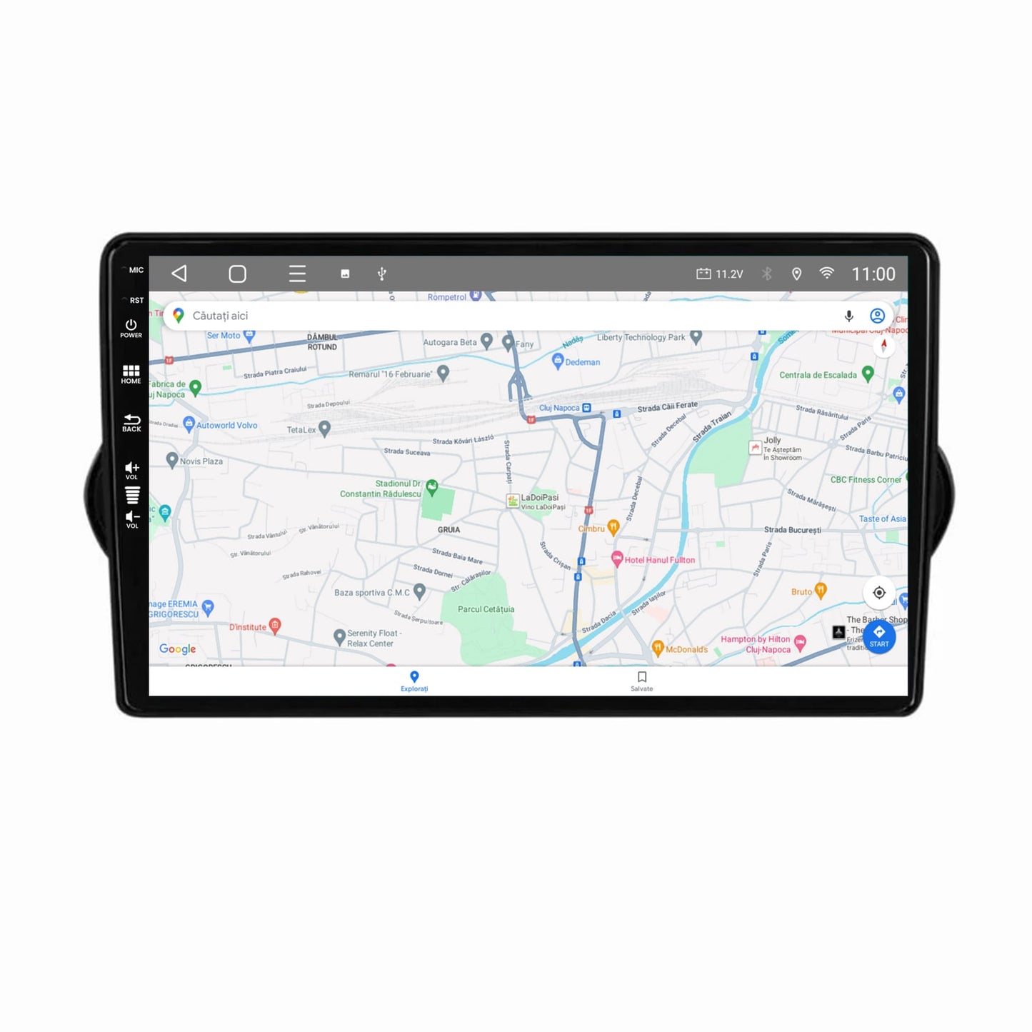 Navigatie HUB64 Fiat Tipo (2015-2021), 2GB RAM, Android, GPS, Wi-FI, Carplay, Android Auto, USB, Bluetooth, Radio, Waze, Touchscreen, 9 inch