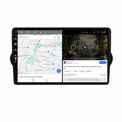 Navigatie HUB64 Fiat Tipo (2015-2021), 2GB RAM, Android, GPS, Wi-FI, Carplay, Android Auto, USB, Bluetooth, Radio, Waze, Touchscreen, 9 inch