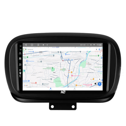 Navigatie HUB64 Fiat 500X (2014-2020), 8GB RAM, Android, Octacore, Slot Sim 4G, DSP, GPS, Wi-FI, Carplay, Android Auto, USB, Bluetooth, Waze, Touchscreen, 9 Inch