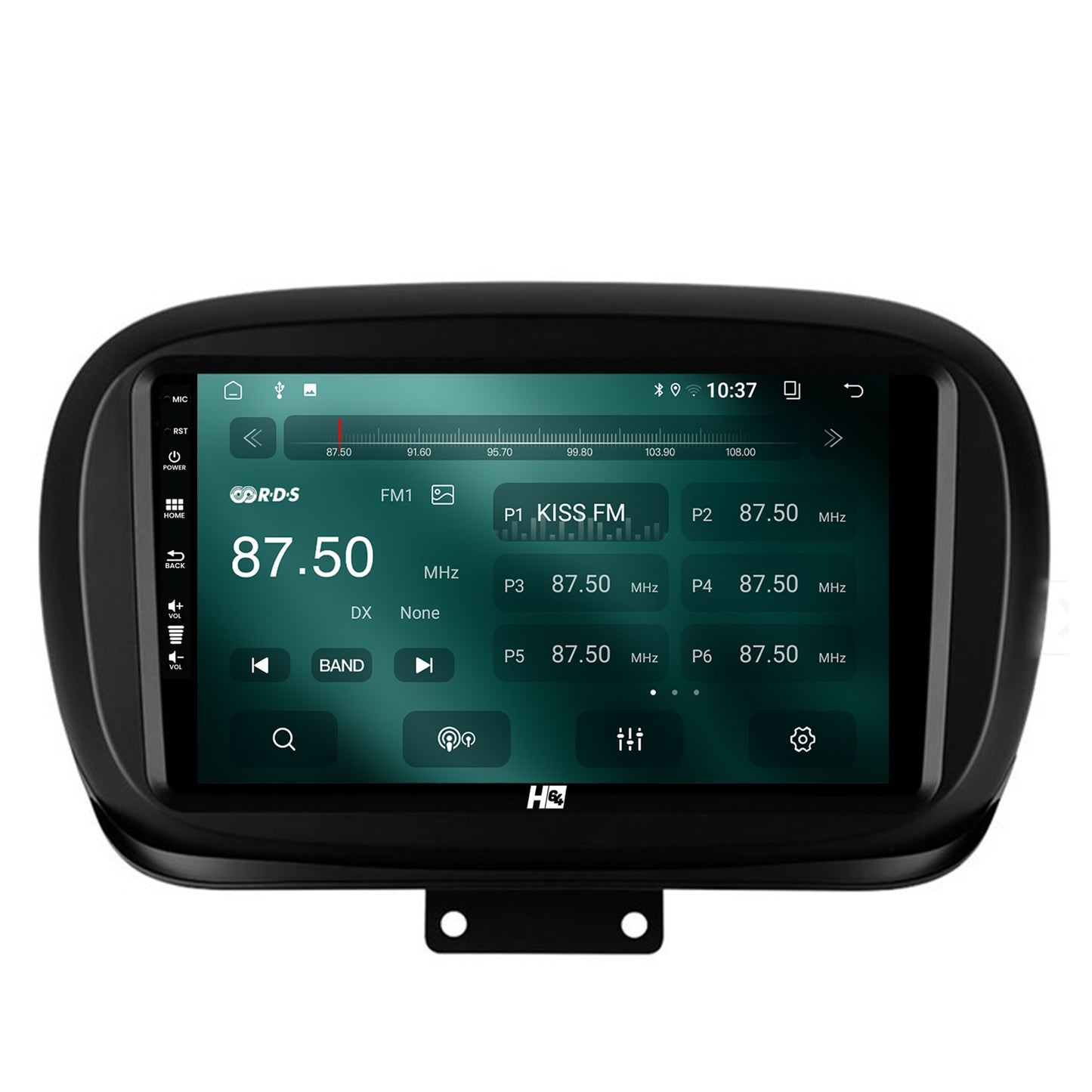 Navigatie HUB64 Fiat 500X (2014-2020), 2GB RAM, Android, GPS, Wi-FI, Carplay, Android Auto, USB, Bluetooth, Radio, Waze, Touchscreen, 9 inch