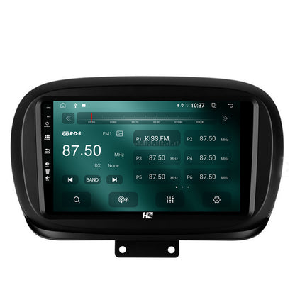 Navigatie HUB64 Fiat 500X (2014-2020), 2GB RAM, Android, GPS, Wi-FI, Carplay, Android Auto, USB, Bluetooth, Radio, Waze, Touchscreen, 9 inch