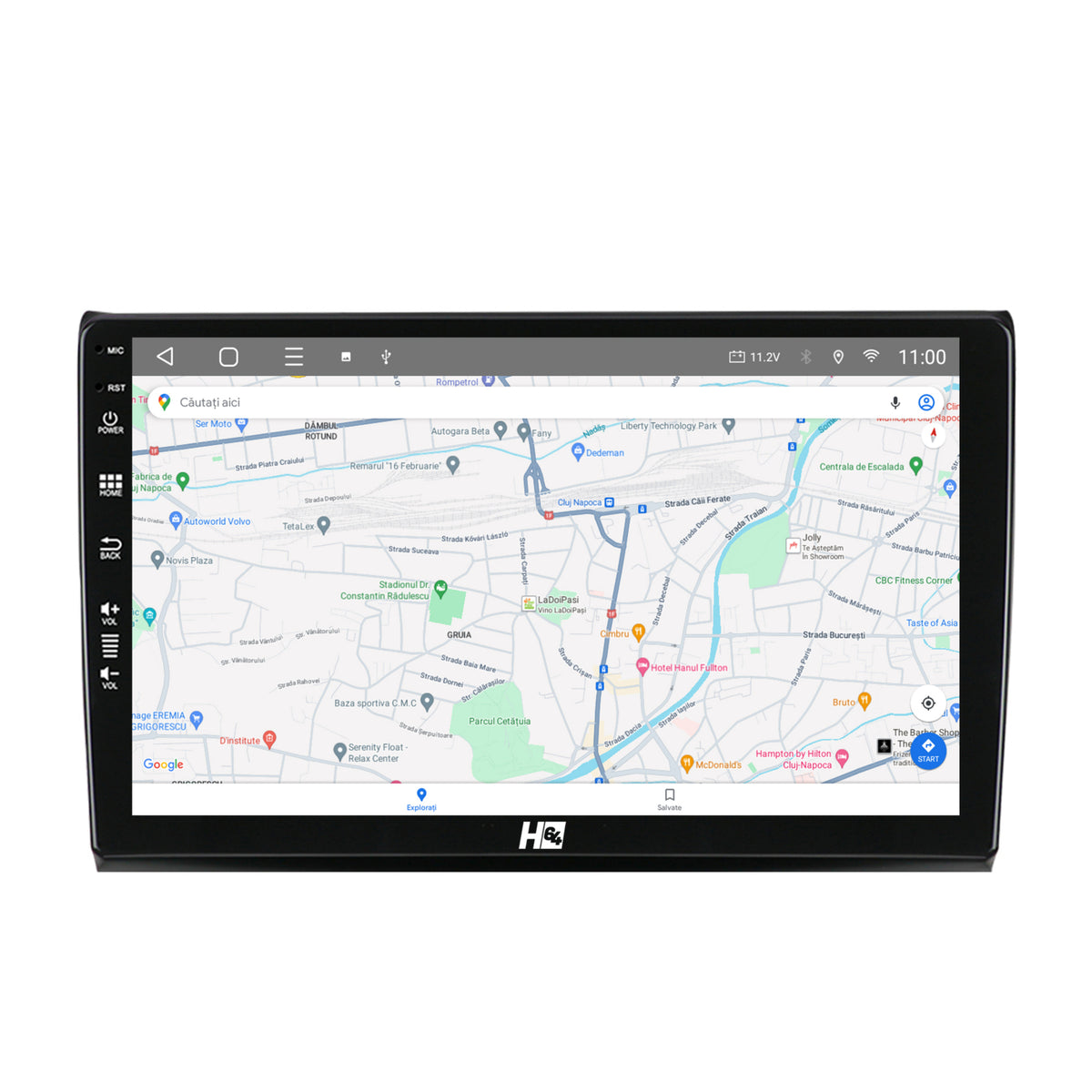 Navigatie HUB64 Fiat Bravo (2006-2014), 2GB RAM, Android, GPS, Wi-FI, Carplay, Android Auto, USB, Bluetooth, Radio, Waze, Touchscreen, 9 inch