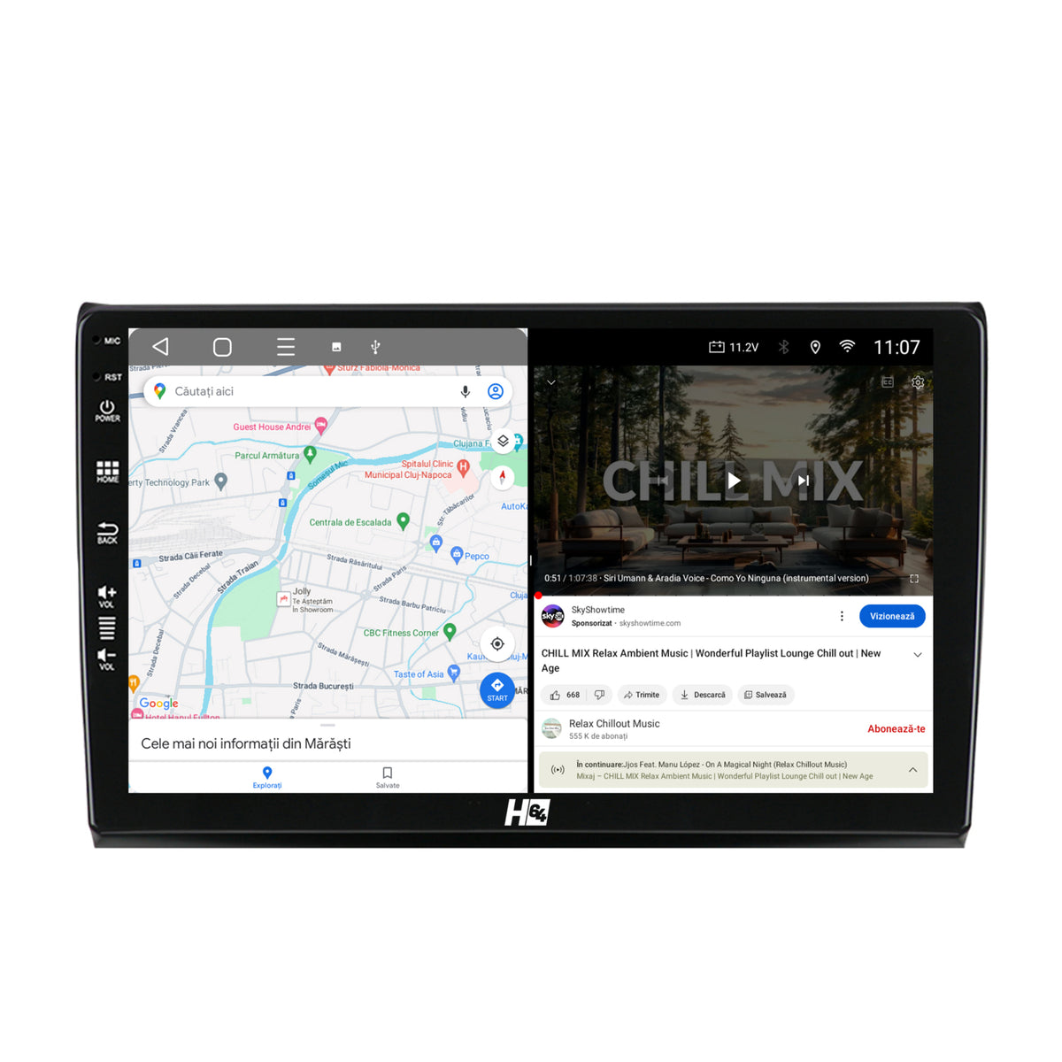Navigatie HUB64 Fiat Bravo (2006-2014), 2GB RAM, Android, GPS, Wi-FI, Carplay, Android Auto, USB, Bluetooth, Radio, Waze, Touchscreen, 9 inch