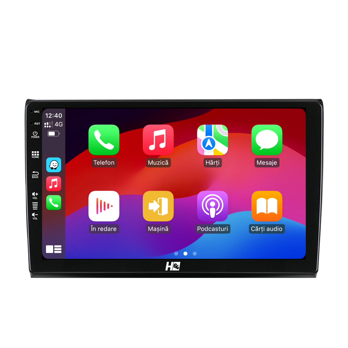 Navigatie HUB64 Fiat Bravo (2006-2014), 6GB RAM, Android, Octacore, Slot Sim 4G, DSP, GPS, Wi-FI, Carplay, Android Auto, USB, Bluetooth, Waze, Touchscreen, 9 Inch