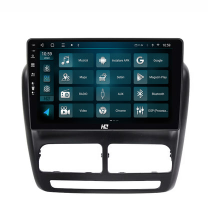 Navigatie HUB64 Fiat Doblo (2010-2015), 4GB RAM, Android, Quadcore, DSP, GPS, Wi-FI, Carplay, Android Auto, USB, Bluetooth, Waze, Touchscreen, 10.1 inch