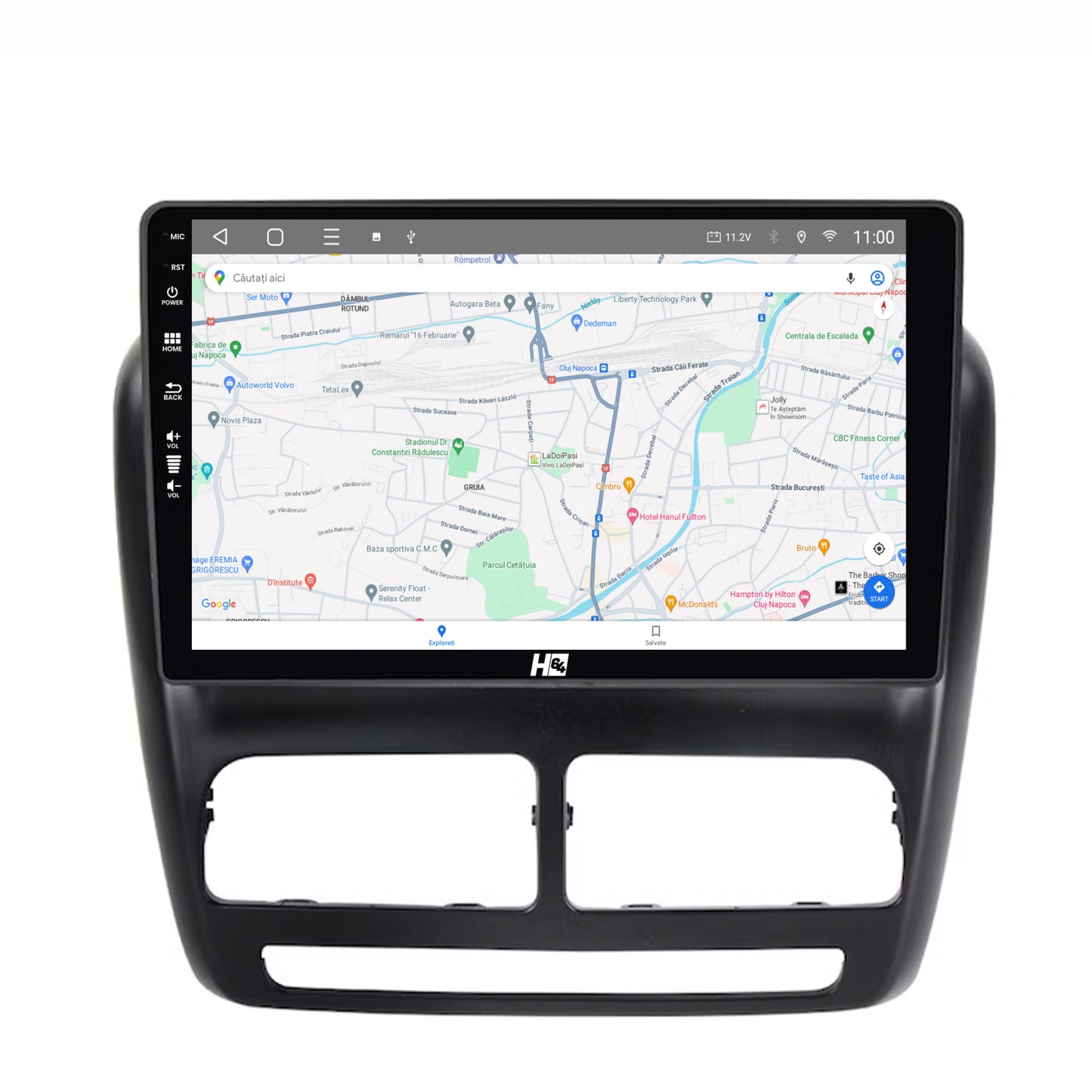 Navigatie HUB64 Fiat Doblo (2010-2015), 6GB RAM, Android, Octacore, Slot Sim 4G, DSP, GPS, Wi-FI, Carplay, Android Auto, USB, Bluetooth, Waze, Touchscreen, 9 inch