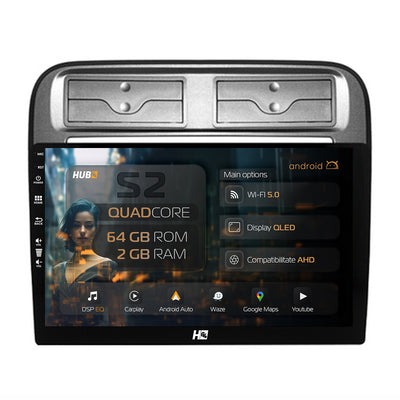 Navigatie HUB64 Fiat Punto / Linea (2007-2014), 2GB RAM, Android, GPS, Wi-FI, Carplay, Android Auto, USB, Bluetooth, Radio, Waze, Touchscreen, 9 inch