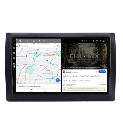 Navigatie HUB64 Fiat Stilo 2GB RAM, Android, GPS, Wi-FI, Carplay, Android Auto, USB, Bluetooth, Radio, Waze, Touchscreen, 9 inch