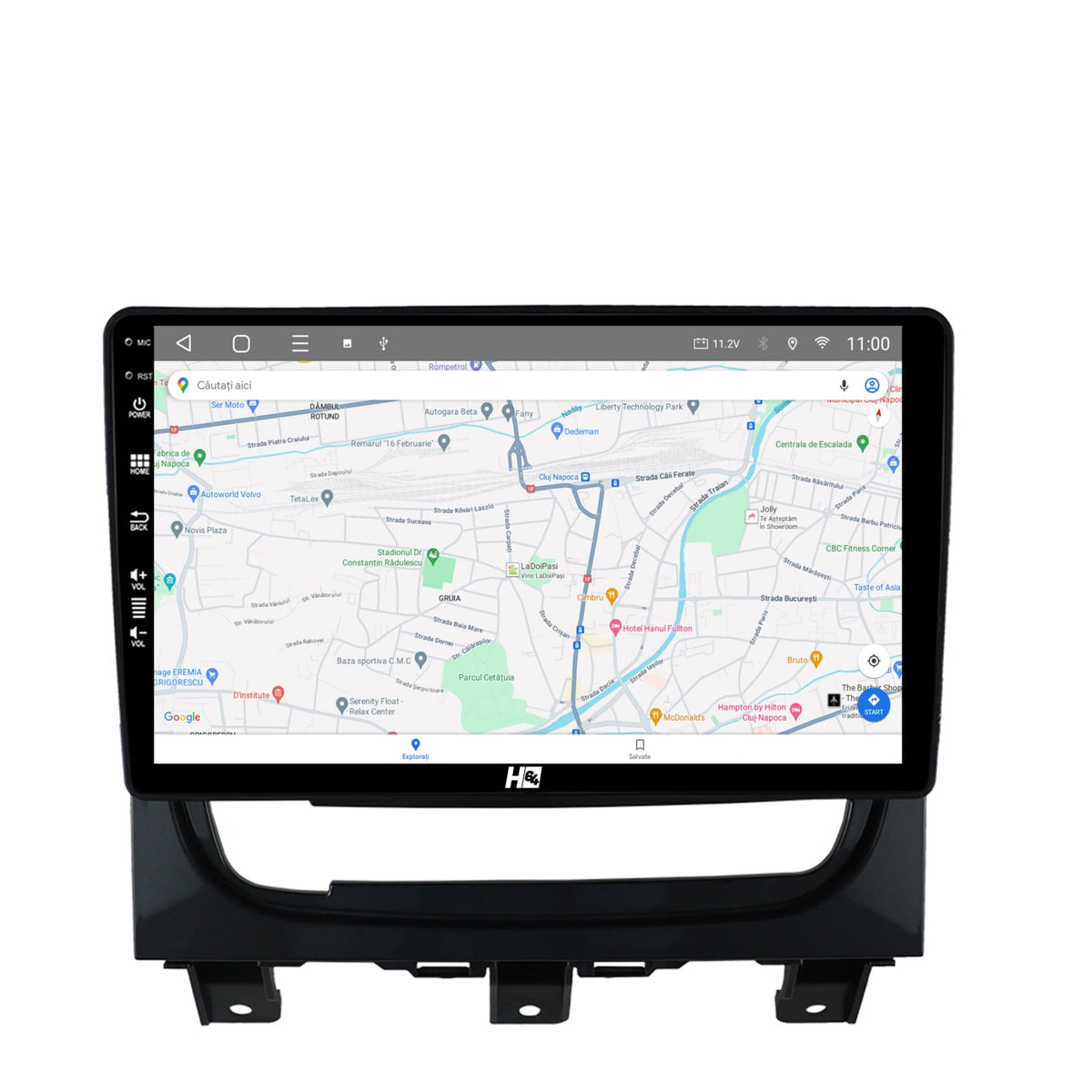 Navigatie HUB64 Fiat Strada / Idea (2011-2016), 4GB RAM, Android, Octacore, Slot Sim 4G, DSP, GPS, Wi-FI, Carplay, Android Auto, USB, Bluetooth, Waze, Touchscreen, 9 inch