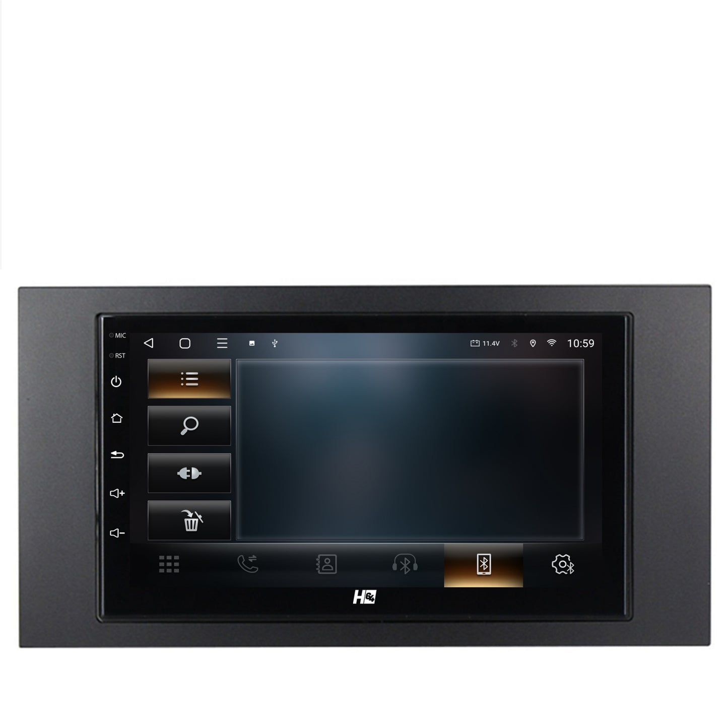 Navigatie HUB64 Ford 2DIN, 4GB RAM, Android, Octacore, Slot Sim 4G, DSP, GPS, Wi-FI, Carplay, Android Auto, USB, Bluetooth, Waze, Touchscreen, 7 Inch