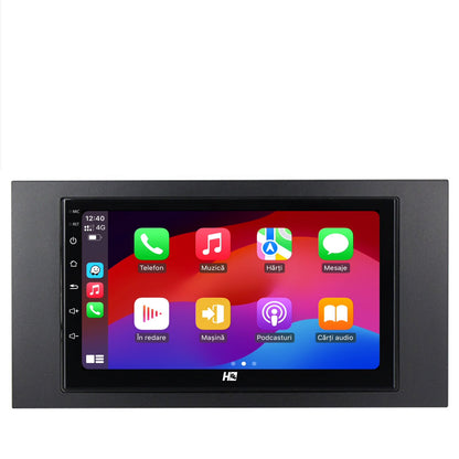 Navigatie HUB64 Ford 2DIN, 4 4GB RAM, Android, Quadcore, DSP, GPS, Wi-FI, Carplay, Android Auto, USB, Bluetooth, Waze, Touchscreen, 7 inch