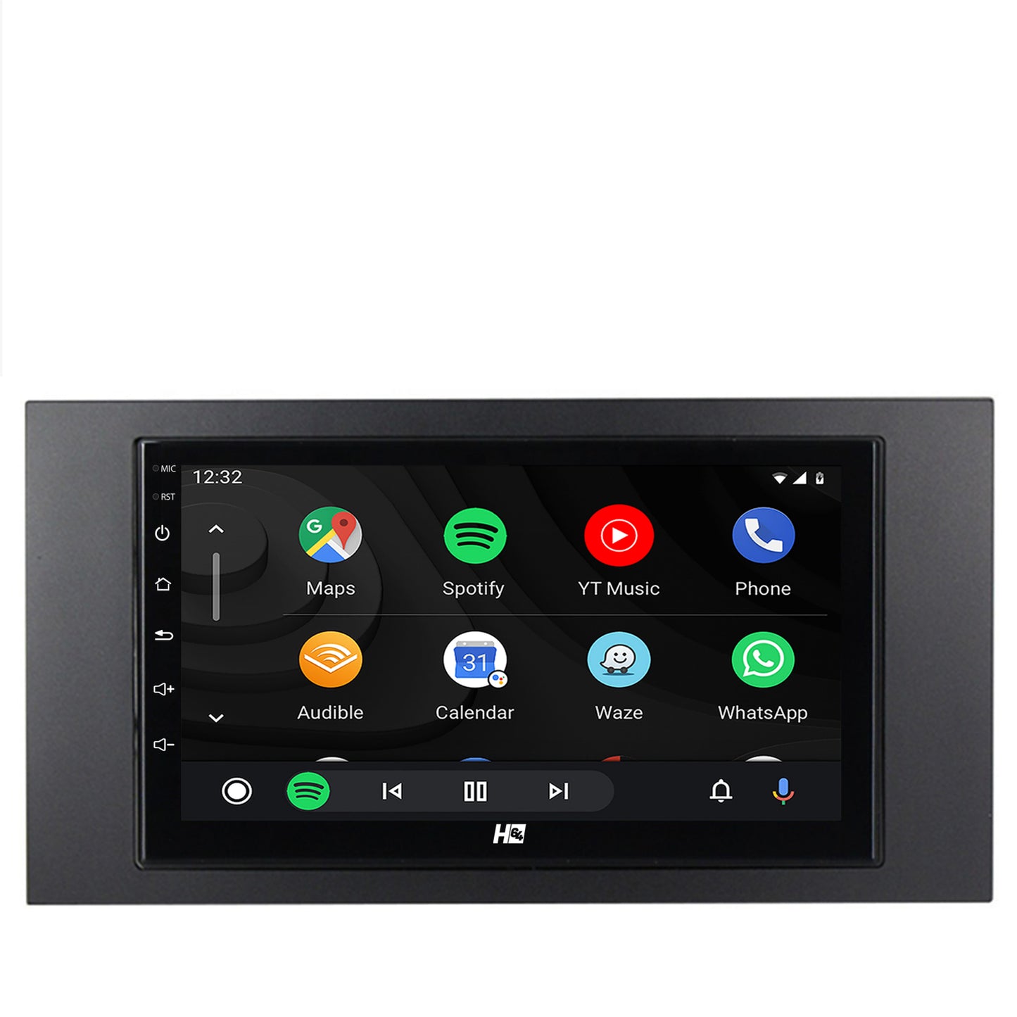 Navigatie HUB64 Ford 2DIN, 2GB RAM, Android, GPS, Wi-FI, Carplay, Android Auto, USB, Bluetooth, Radio, Waze, Touchscreen, 7 Inch