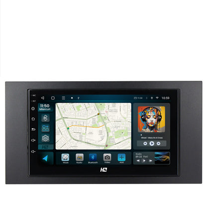 Navigatie HUB64 Ford 2DIN, 4GB RAM, Android, Octacore, Slot Sim 4G, DSP, GPS, Wi-FI, Carplay, Android Auto, USB, Bluetooth, Waze, Touchscreen, 7 Inch
