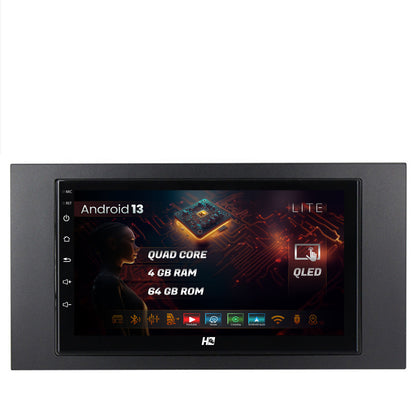 Navigatie HUB64 Ford 2DIN, 4 4GB RAM, Android, Quadcore, DSP, GPS, Wi-FI, Carplay, Android Auto, USB, Bluetooth, Waze, Touchscreen, 7 inch