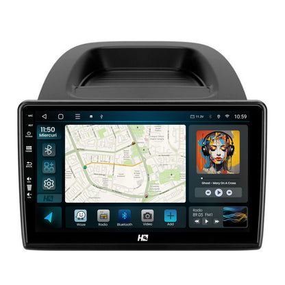 Navigatie HUB64 Ford EcoSport (2017- Prezent) 4GB RAM, Android, Quadcore, DSP, GPS, Wi-FI, Carplay, Android Auto, USB, Bluetooth, Waze, Touchscreen, 9 inch