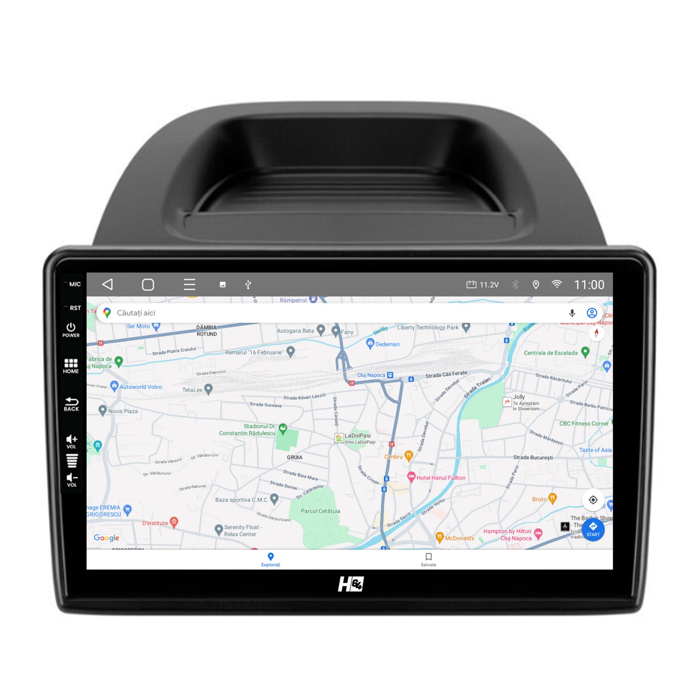 Navigatie HUB64 Ford EcoSport (2017- Prezent) 4GB RAM, Android, Octacore, Slot Sim 4G, DSP, GPS, Wi-FI, Carplay, Android Auto, USB, Bluetooth, Waze, Touchscreen, 9 inch
