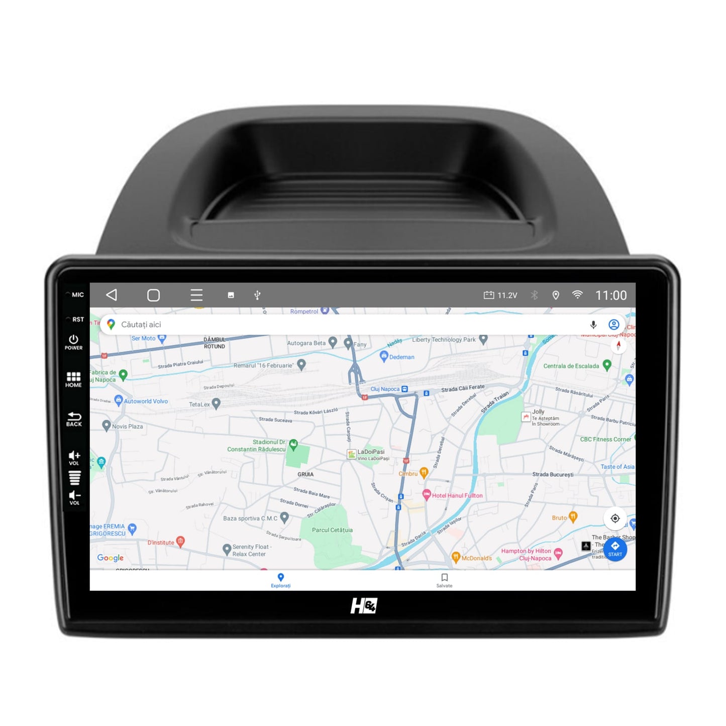 Navigatie HUB64 Ford EcoSport (2017- Prezent) 4GB RAM, Android, Quadcore, DSP, GPS, Wi-FI, Carplay, Android Auto, USB, Bluetooth, Waze, Touchscreen, 9 inch