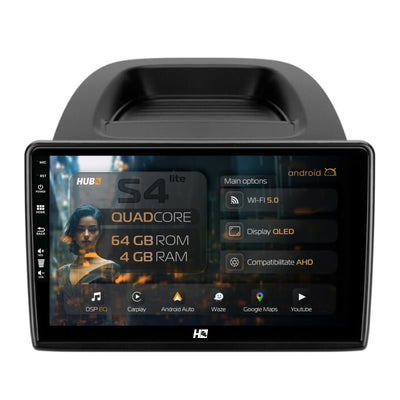 Navigatie HUB64 Ford EcoSport (2017- Prezent) 4GB RAM, Android, Quadcore, DSP, GPS, Wi-FI, Carplay, Android Auto, USB, Bluetooth, Waze, Touchscreen, 9 inch