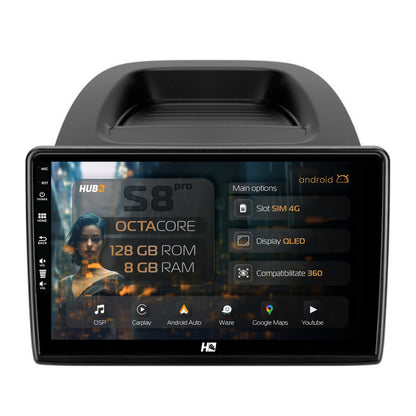 Navigatie HUB64 Ford EcoSport (2017- Prezent) 8GB RAM, Android, Octacore, Slot Sim 4G, DSP, GPS, Wi-FI, Carplay, Android Auto, USB, Bluetooth, Waze, Touchscreen, 9 Inch