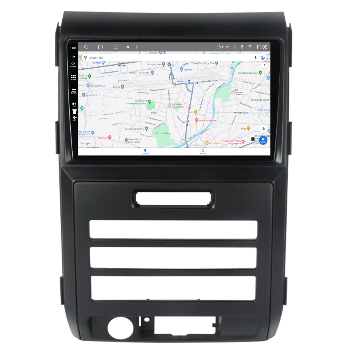 Navigatie HUB64 Ford F150 (2008-2014), 2GB RAM, Android, GPS, Wi-FI, Carplay, Android Auto, USB, Bluetooth, Radio, Waze, Touchscreen, 9 inch