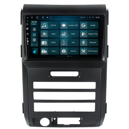 Navigatie HUB64 Ford F150 (2008-2014), 4GB RAM, Android, Quadcore, DSP, GPS, Wi-FI, Carplay, Android Auto, USB, Bluetooth, Waze, Touchscreen, 9 inch