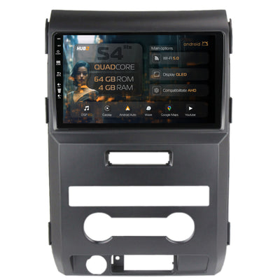 Navigatie HUB64 Ford F150 (2008-2014), 4GB RAM, Android, Quadcore, DSP, GPS, Wi-FI, Carplay, Android Auto, USB, Bluetooth, Waze, Touchscreen, 9 inch