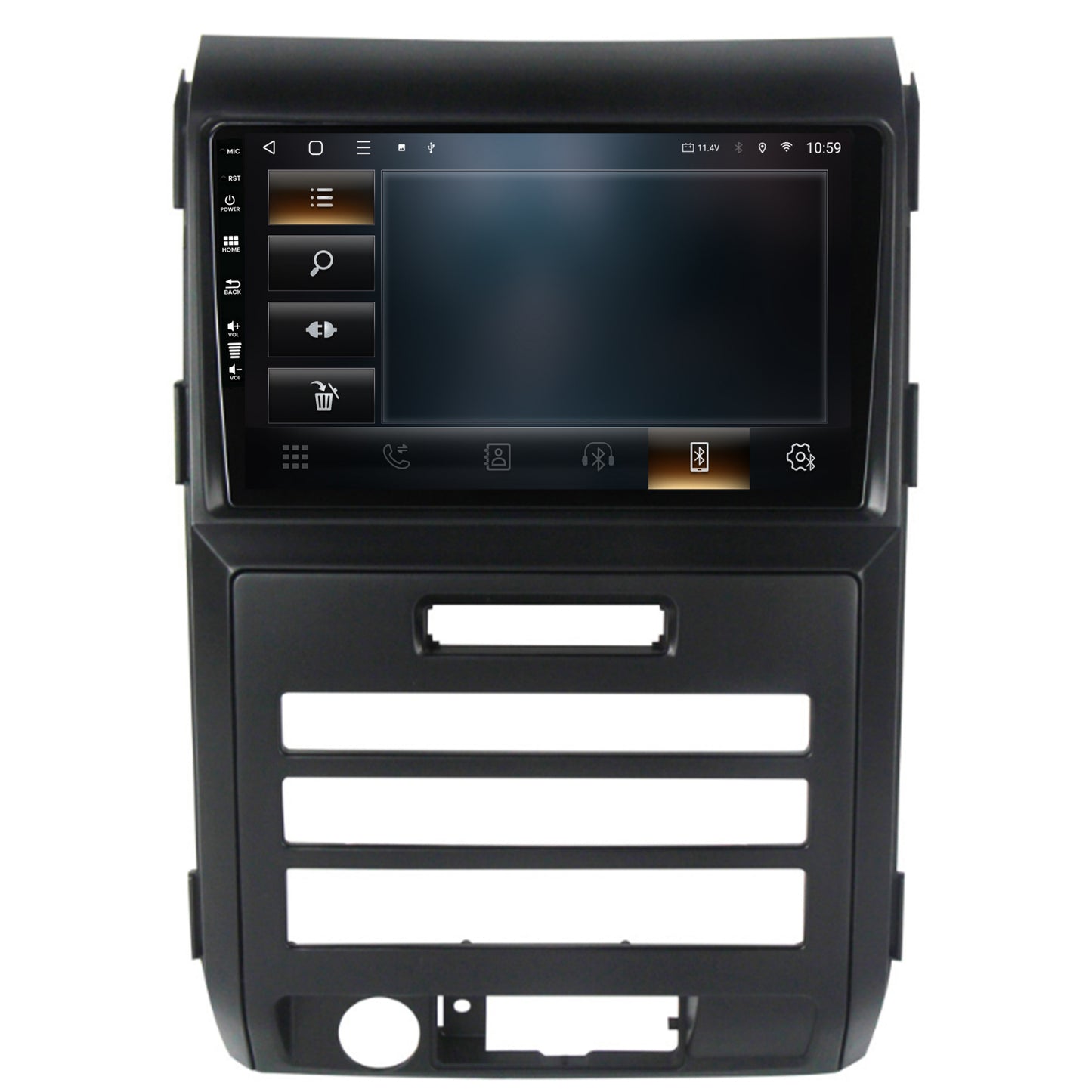 Navigatie HUB64 Ford F150 (2008-2014), 6GB RAM, Android, Octacore, Slot Sim 4G, DSP, GPS, Wi-FI, Carplay, Android Auto, USB, Bluetooth, Waze, Touchscreen, 9 Inch