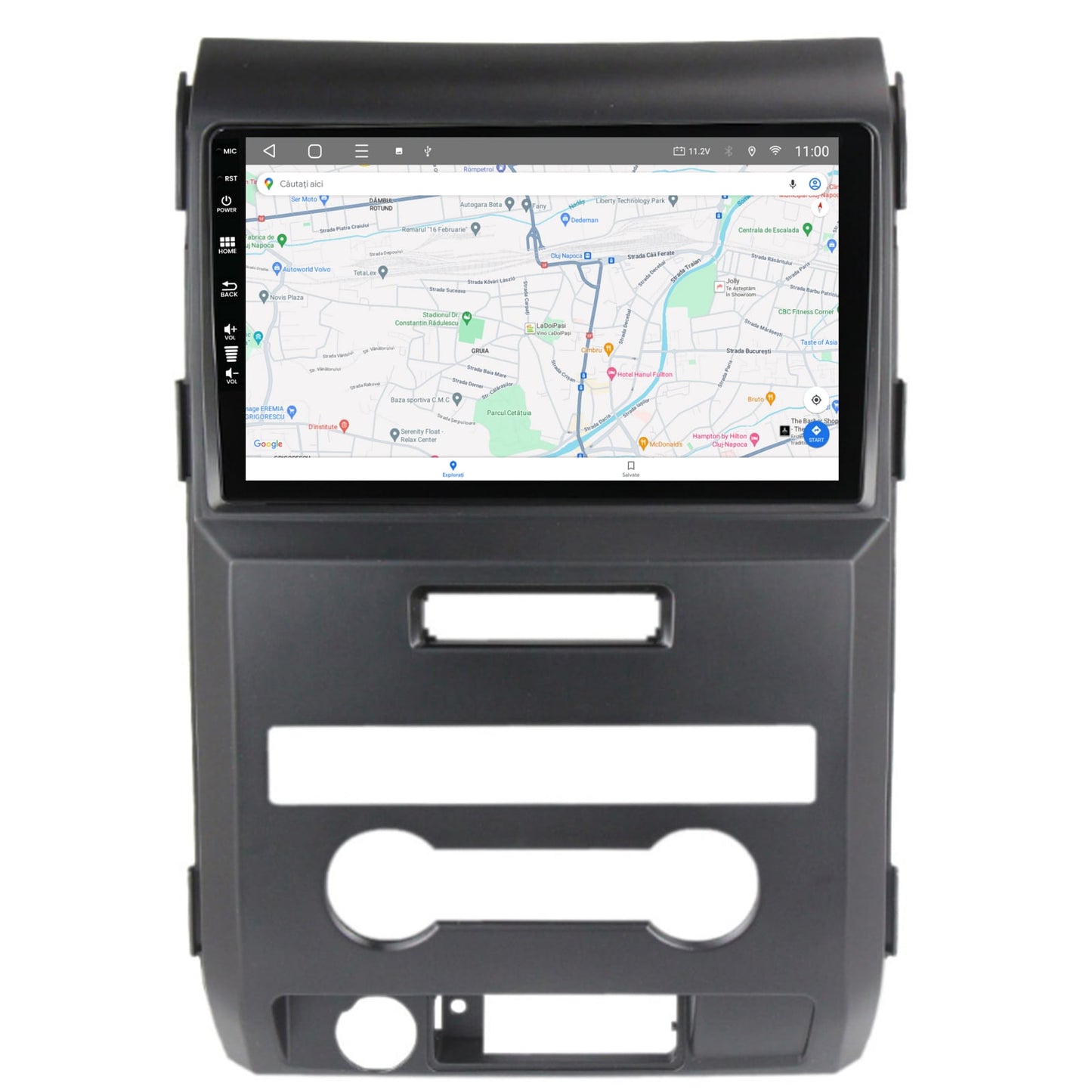 Navigatie HUB64 Ford F150 (2008-2014), 6GB RAM, Android, Octacore, Slot Sim 4G, DSP, GPS, Wi-FI, Carplay, Android Auto, USB, Bluetooth, Waze, Touchscreen, 9 Inch