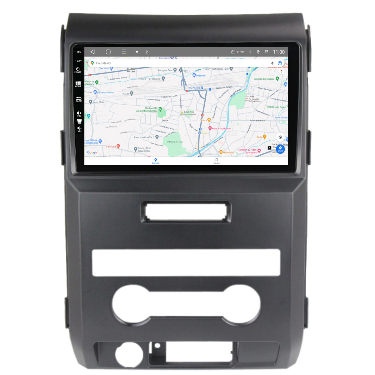 Navigatie HUB64 Ford F150 (2008-2014), 8GB RAM, Android, Octacore, Slot Sim 4G, DSP, GPS, Wi-FI, Carplay, Android Auto, USB, Bluetooth, Waze, Touchscreen, 9 Inch