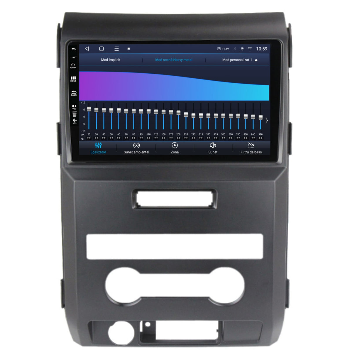 Navigatie HUB64 Ford F150 (2008-2014), 8GB RAM, Android, Octacore, Slot Sim 4G, DSP, GPS, Wi-FI, Carplay, Android Auto, USB, Bluetooth, Waze, Touchscreen, 9 Inch