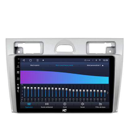 Navigatie HUB64 Ford Fiesta (2002-2008), 6GB RAM, Android, Octacore, Slot Sim 4G, DSP, GPS, Wi-FI, Carplay, Android Auto, USB, Bluetooth, Waze, Touchscreen, 9 Inch