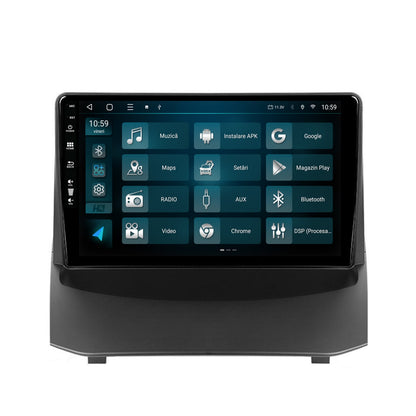 Navigatie HUB64 Ford Fiesta (2013-2017), 4GB RAM, Android, Quadcore, DSP, GPS, Wi-FI, Carplay, Android Auto, USB, Bluetooth, Waze, Touchscreen, 9 inch