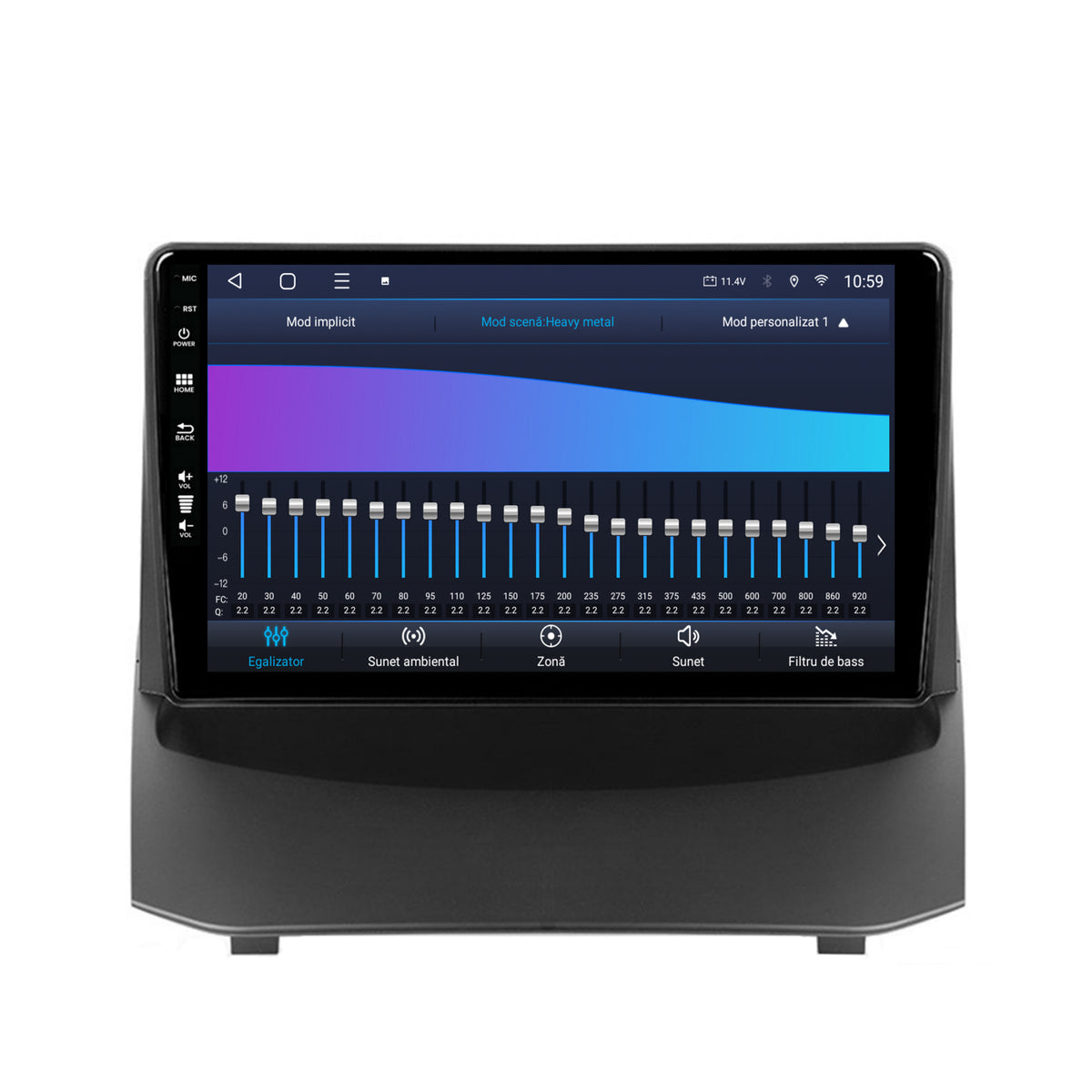 Navigatie HUB64 Ford Fiesta (2013-2017), 4GB RAM, Android, Octacore, Slot Sim 4G, DSP, GPS, Wi-FI, Carplay, Android Auto, USB, Bluetooth, Waze, Touchscreen, 9 inch