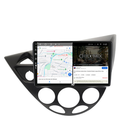 Navigatie HUB64 Ford Focus 1 (1998-2004), 6GB RAM, Android, Octacore, Slot Sim 4G, DSP, GPS, Wi-FI, Carplay, Android Auto, USB, Bluetooth, Waze, Touchscreen, 9 Inch