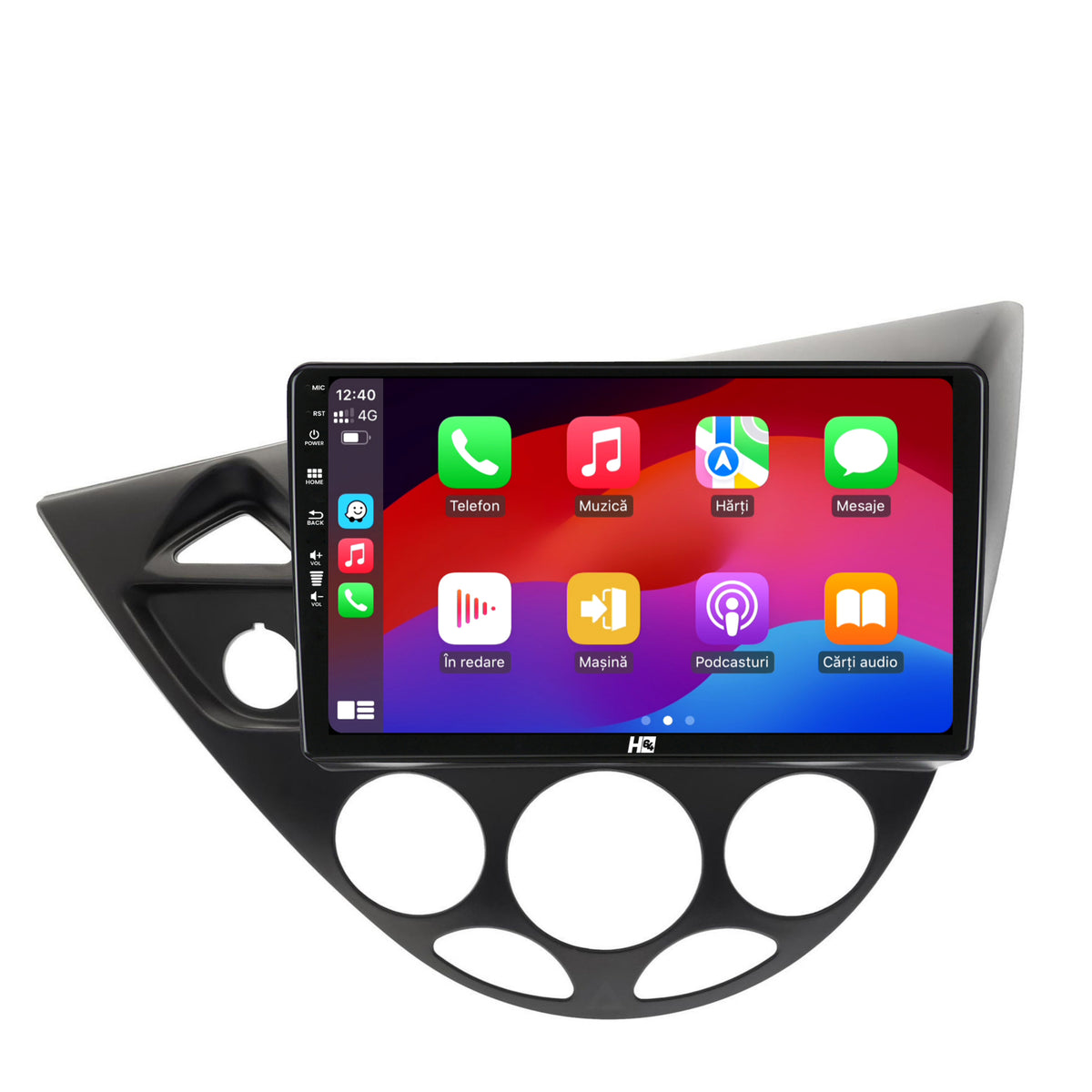 Navigatie HUB64 Ford Focus 1 (1998-2004), 8GB RAM, Android, Octacore, Slot Sim 4G, DSP, GPS, Wi-FI, Carplay, Android Auto, USB, Bluetooth, Waze, Touchscreen, 9 Inch