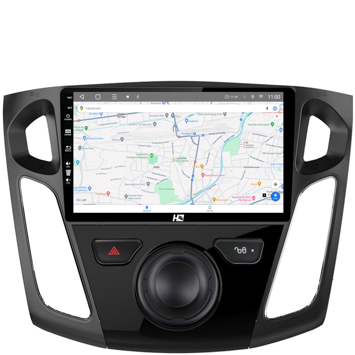 Navigatie HUB64 Ford Focus 3 (2011-2019), 2GB RAM, Android, GPS, Wi-FI, Carplay, Android Auto, USB, Bluetooth, Radio, Waze, Touchscreen, 9 inch