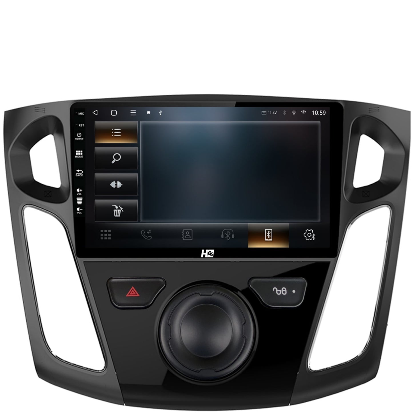 Navigatie HUB64 Ford Focus 3 (2011-2019), 4GB RAM, Android, Octacore, Slot Sim 4G, DSP, GPS, Wi-FI, Carplay, Android Auto, USB, Bluetooth, Waze, Touchscreen, 9 inch