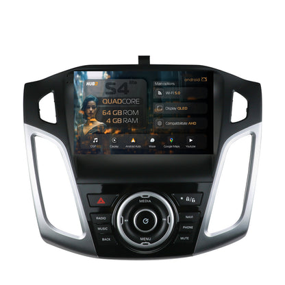 Navigatie HUB64 Ford Focus 3 (2011-2019), 4GB RAM, Android, Quadcore, DSP, GPS, Wi-FI, Carplay, Android Auto, USB, Bluetooth, Waze, Touchscreen, 9 inch