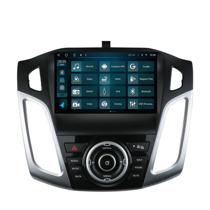 Navigatie HUB64 Ford Focus 3 (2011-2019), 8GB RAM, Android, Octacore, Slot Sim 4G, DSP, GPS, Wi-FI, Carplay, Android Auto, USB, Bluetooth, Waze, Touchscreen, 9 Inch