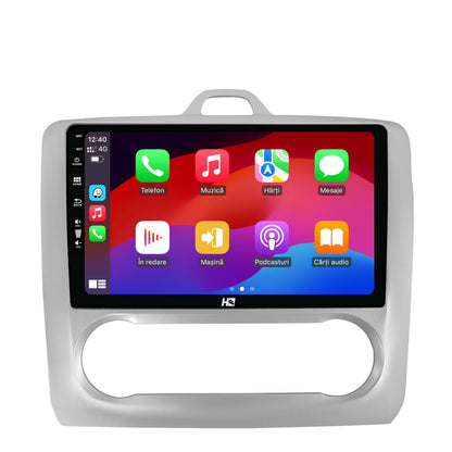 Navigatie HUB64 Ford Focus MK2 (2004-2011) Clima Automata, 4GB RAM, Android, Quadcore, DSP, GPS, Wi-FI, Carplay, Android Auto, USB, Bluetooth, Waze, Touchscreen, 9 inch