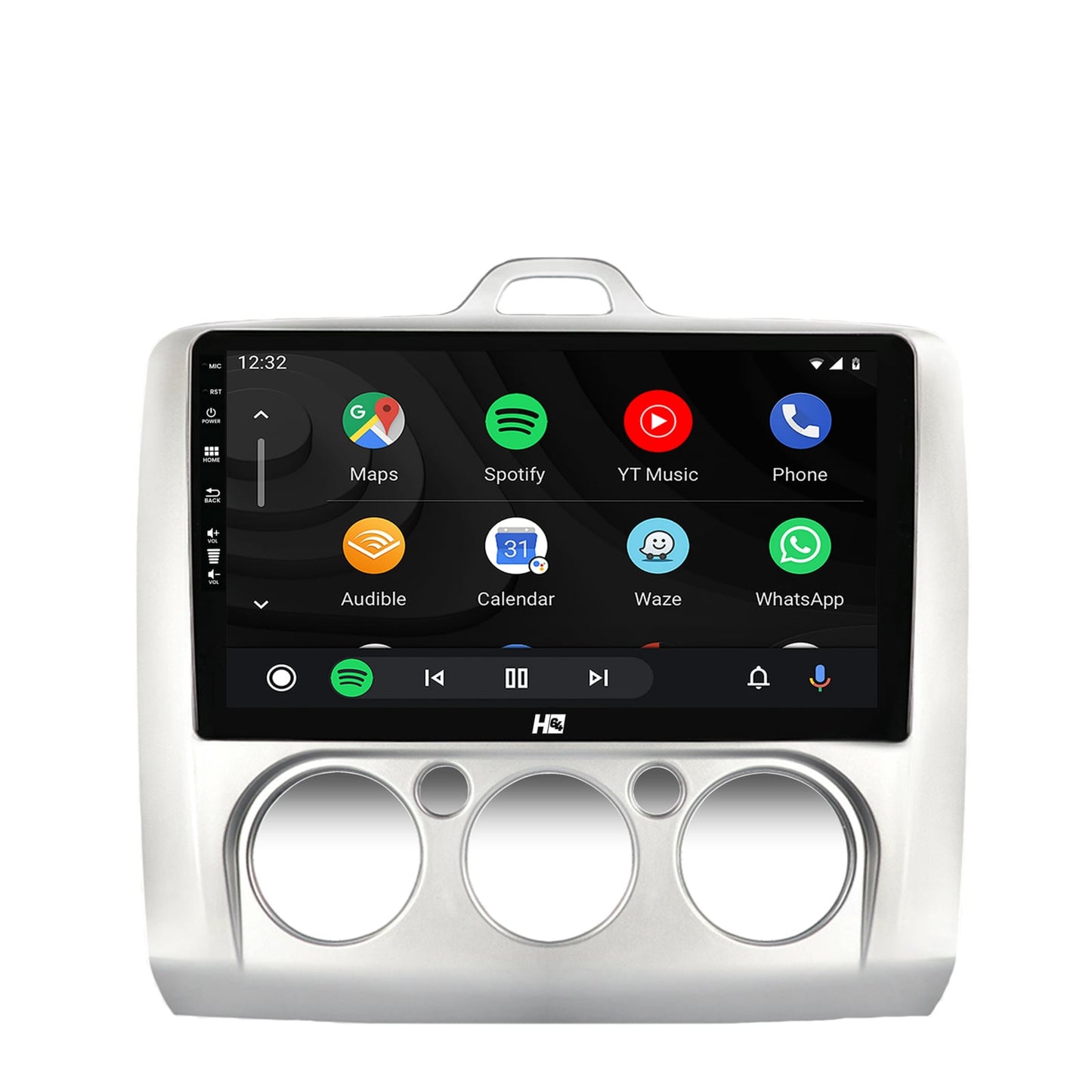 Navigatie HUB64 Ford Focus MK2 (2004-2011), Clima Manuala, 4GB RAM, Android, Quadcore, DSP, GPS, Wi-FI, Carplay, Android Auto, USB, Bluetooth, Waze, Touchscreen, 9 inch