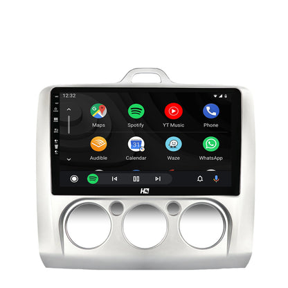 Navigatie HUB64 Ford Focus MK2 (2004-2011), Clima Manuala, 4GB RAM, Android, Quadcore, DSP, GPS, Wi-FI, Carplay, Android Auto, USB, Bluetooth, Waze, Touchscreen, 9 inch