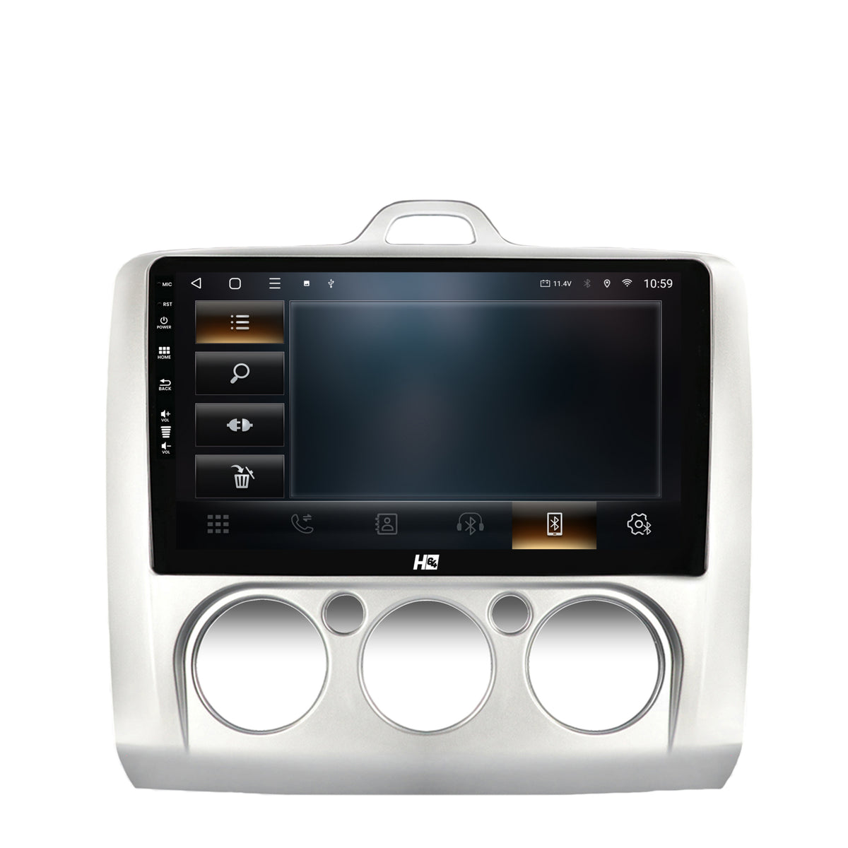 Navigatie HUB64 Ford Focus MK2 (2004-2011), Clima Manuala, 4GB RAM, Android, Octacore, Slot Sim 4G, DSP, GPS, Wi-FI, Carplay, Android Auto, USB, Bluetooth, Waze, Touchscreen, 9 inch