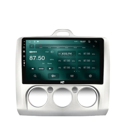 Navigatie HUB64 Ford Focus MK2 (2004-2011), Clima Manuala, 2GB RAM, Android, GPS, Wi-FI, Carplay, Android Auto, USB, Bluetooth, Radio, Waze, Touchscreen, 9 inch