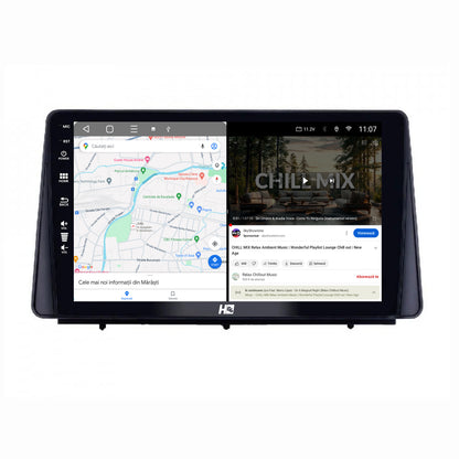 Navigatie HUB64 Ford Focus MK4 (2019+), 8GB RAM, Android, Octacore, Slot Sim 4G, DSP, GPS, Wi-FI, Carplay, Android Auto, USB, Bluetooth, Waze, Touchscreen, 10.01 Inch