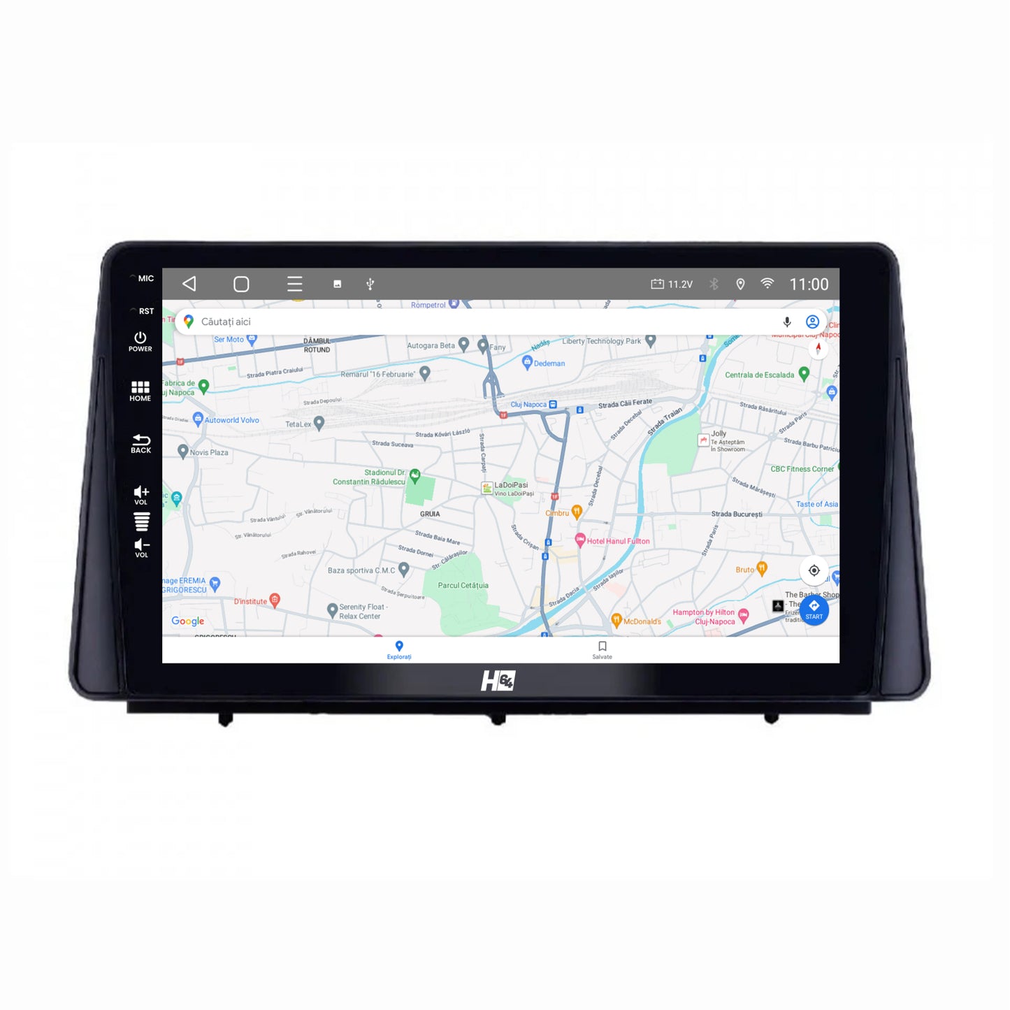 Navigatie HUB64 Ford Focus MK4 (2019+), 8GB RAM, Android, Octacore, Slot Sim 4G, DSP, GPS, Wi-FI, Carplay, Android Auto, USB, Bluetooth, Waze, Touchscreen, 10.01 Inch