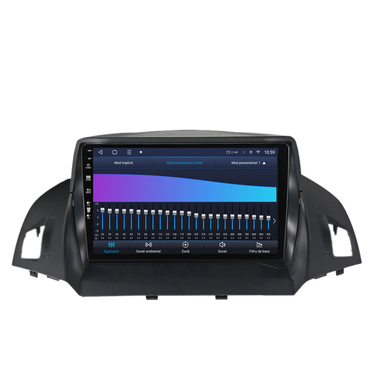 Navigatie HUB64 Ford Kuga / C-Max (2013-2018), 6GB RAM, Android, Octacore, Slot Sim 4G, DSP, GPS, Wi-FI, Carplay, Android Auto, USB, Bluetooth, Waze, Touchscreen, 9 Inch
