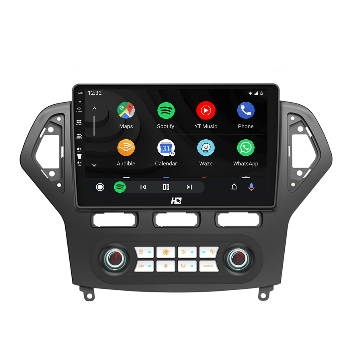 Navigatie HUB64 Ford Mondeo (2007-2010) Clima Automata, 4GB RAM, Android, Quadcore, DSP, GPS, Wi-FI, Carplay, Android Auto, USB, Bluetooth, Waze, Touchscreen, 10.1 inch